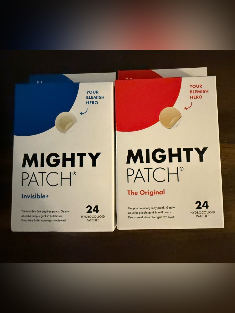 Mighty Patch The Original Hydrocolloid Pimple Patches - Beige/Red/White